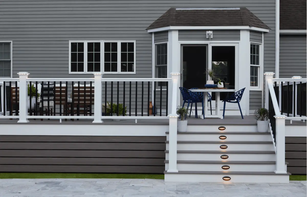 Design Ideas For Deck Stairs, image size:1200x769