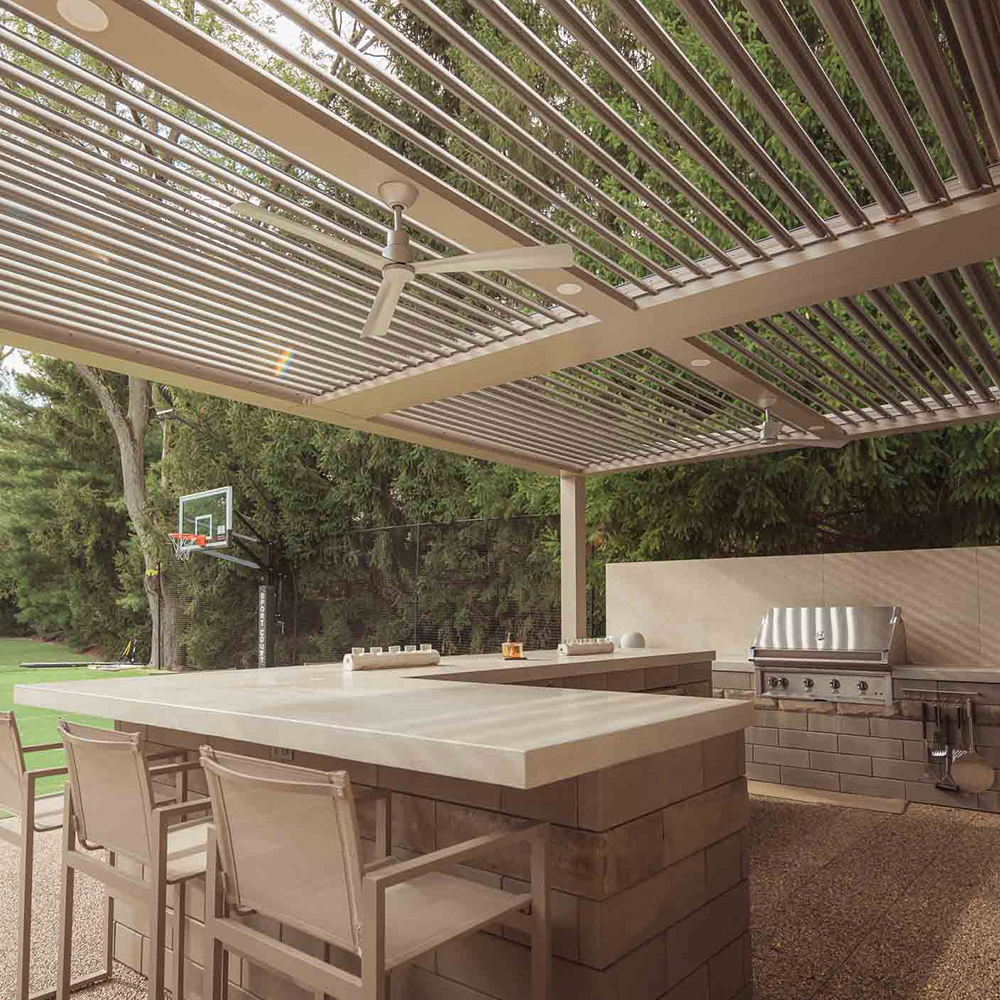Custom luxury pergola in Bloomfield Hills MI by Skyview Detroit
