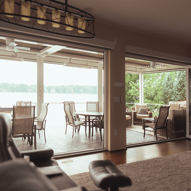 Completion of the true outdoor living space in Chelsea MI, constructed by Skyview Detroit