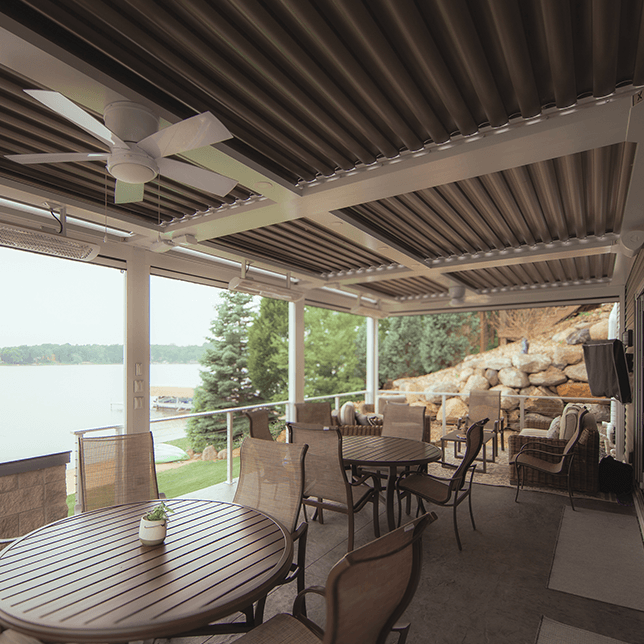 Completion of the true outdoor living space in Chelsea MI, constructed by Skyview Detroit