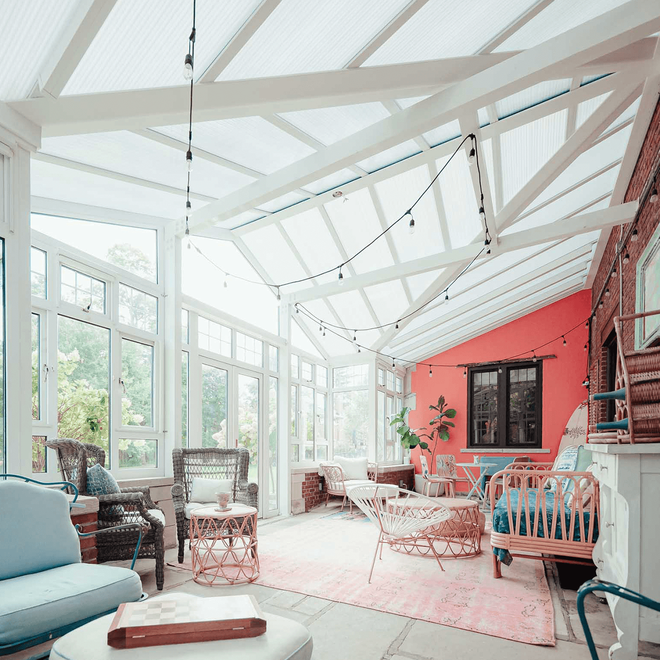 restored glass conservatory with new roof system installed in Grosse Pointe Michigan