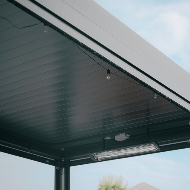 pergola structure providing full shade and protection in backyard