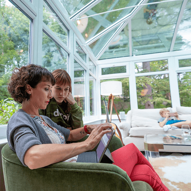 energy efficient glass conservatory designed for year-round use