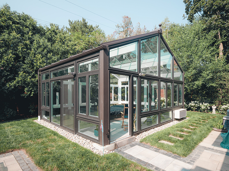swim spa glass roof conservatory in Grosse Pointe MI