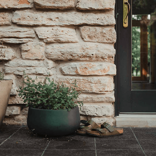 Luxury outdoor living space with StruXure pergola and modern patio seating