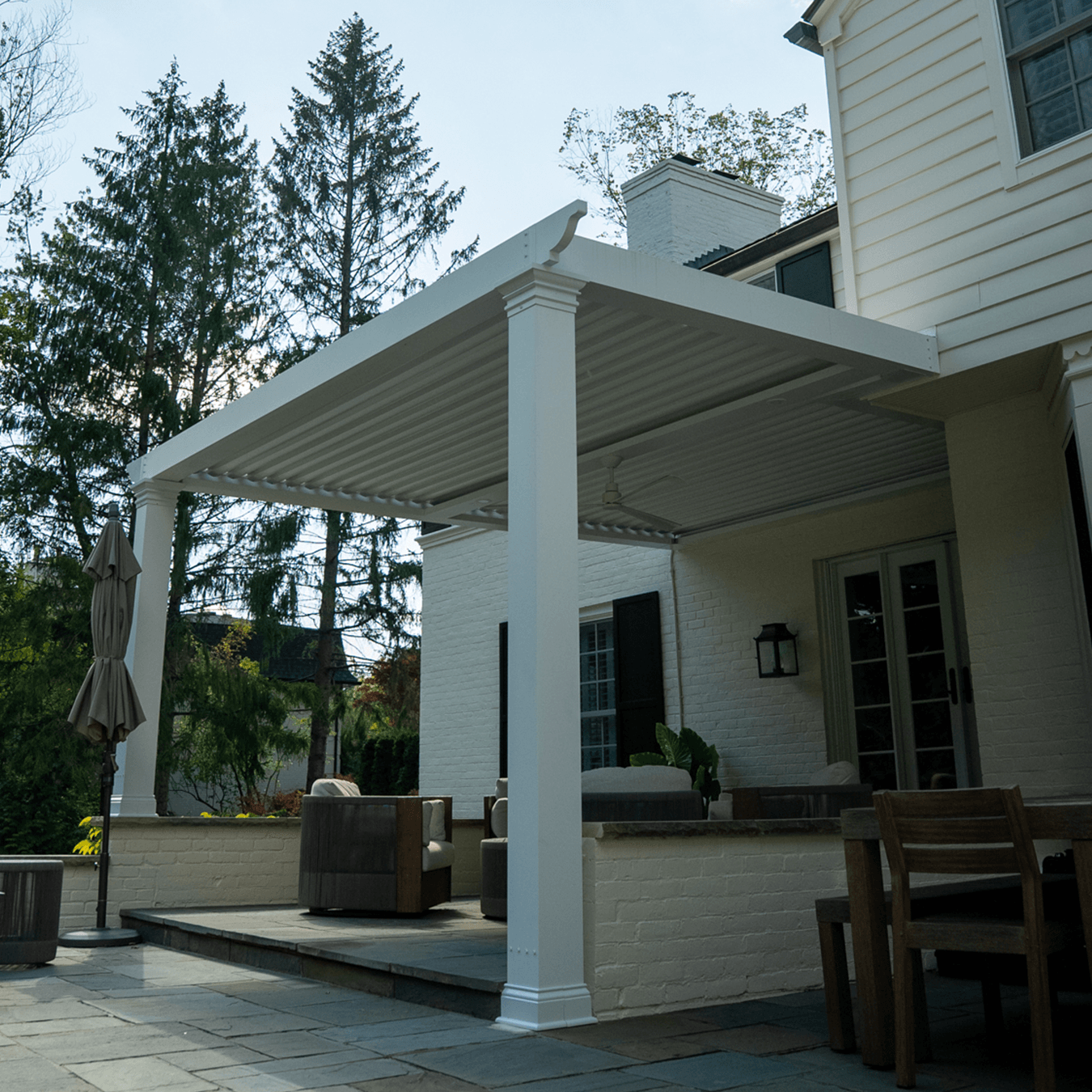 Custom pergola installation transforming outdoor space in Bloomfield Hills