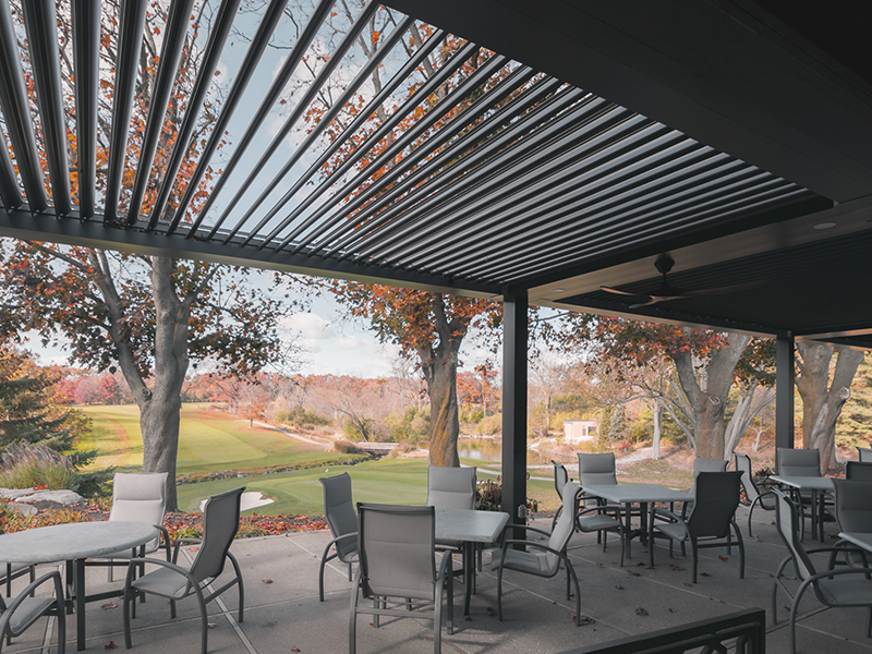 Plum Hollow Country Club patio in Southfield Michigan